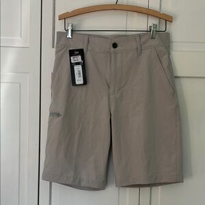 NWT Lee Men's Tri-Flex Tan Cargo Shorts - Size 30 waist